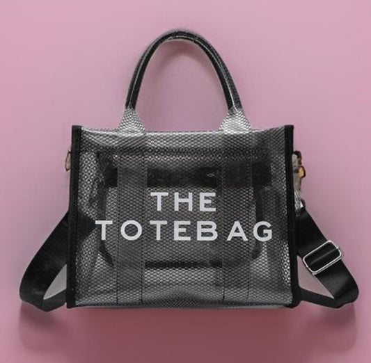 Black Clear Tote Bag