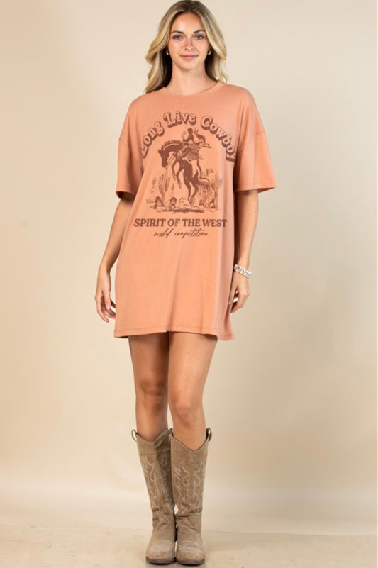 Western T-Shirt Dress