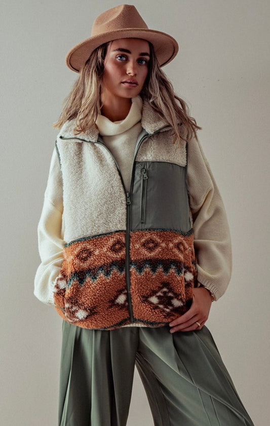 Aztec Sherpa vest